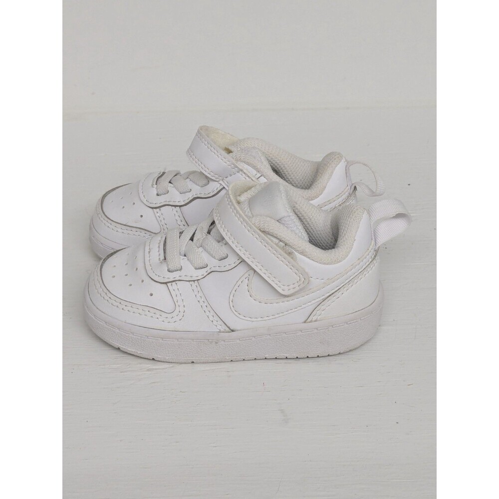 NIKE AIR FORCE 1 LOW RISE WHITE/WHITE SNEAKERS SHOES UNISEX  SIZE 5C TODDLER - Picture 3 of 6